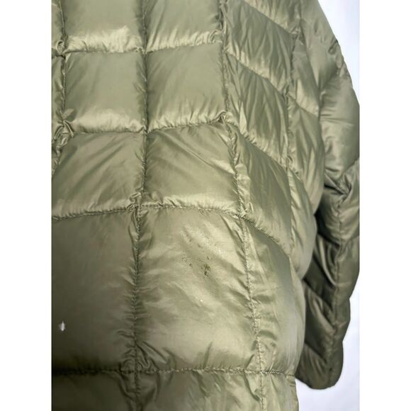 Eddie Bauer Coat Women's XL Green Olive Quilted Puffer Winter Down Filled Warm - Picture 7 of 7